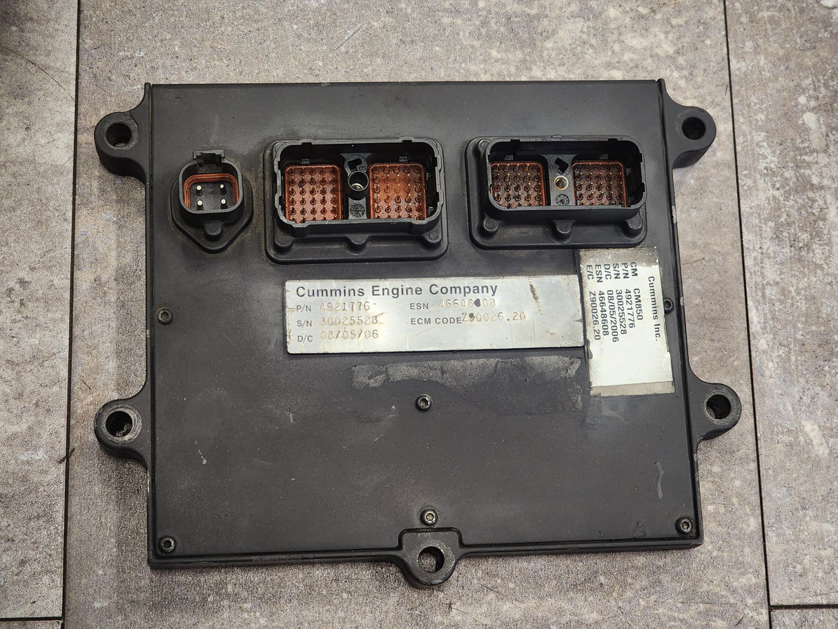 Cummins ISB ECM Part # 4921776 For Sale, CM850, EGR- Model, CPL 8136