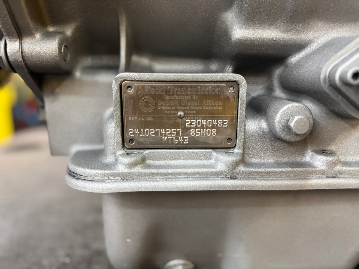 Allison MT643 Transmission For Sale, Part # 23040483