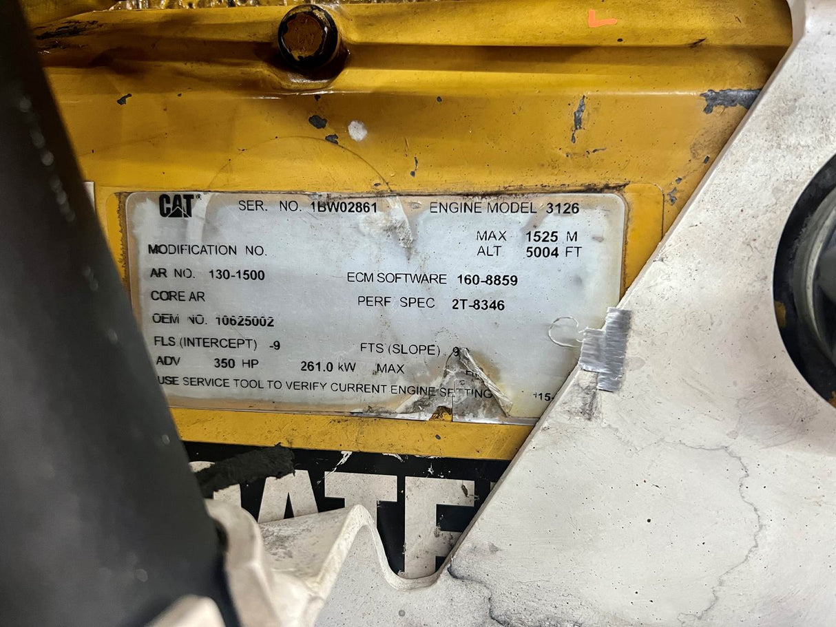 Caterpillar 3126 Diesel Engine For Sale, 350HP, 40-PIN MILITARY 1BW