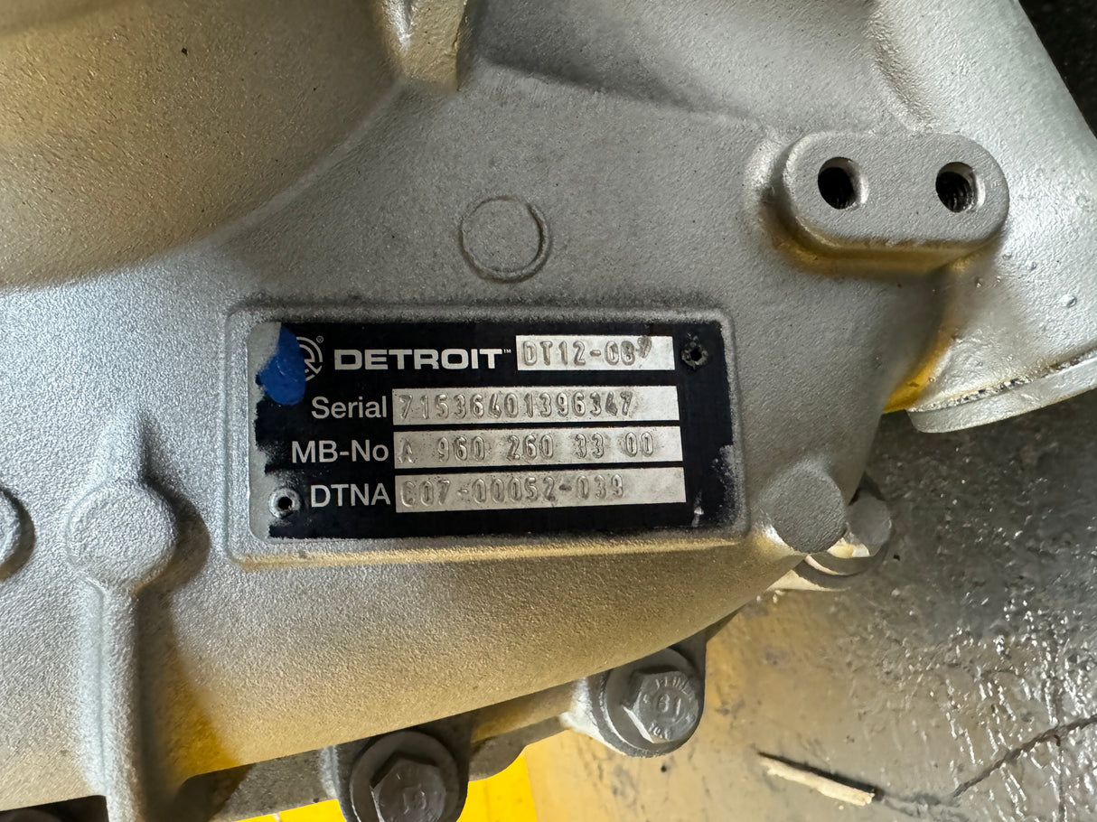 2015 Detroit DT12-OB Transmission, off 2015 Cascadia w/ Detroit DD13