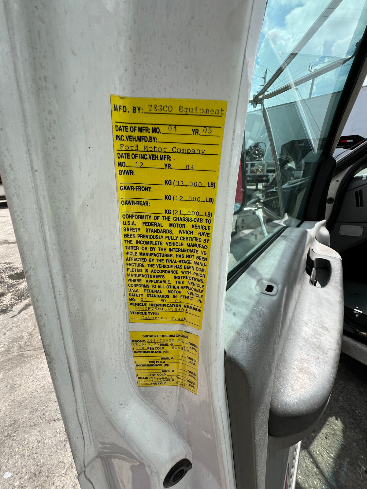 2005 FORD F750 F SERIES SUPER DUTY CAB SHELL FOR SALE