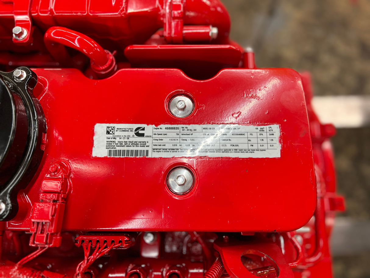 2008 Cummins ISB 6.7L Diesel Engine For Sale, CPL# 0279
