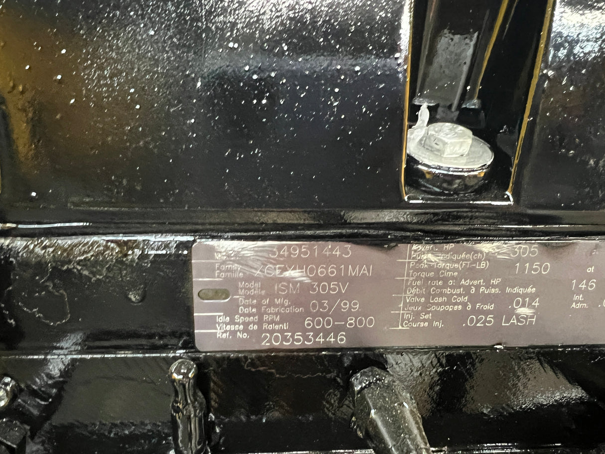 1999 Cummins ISM Diesel Engine For Sale, CM570