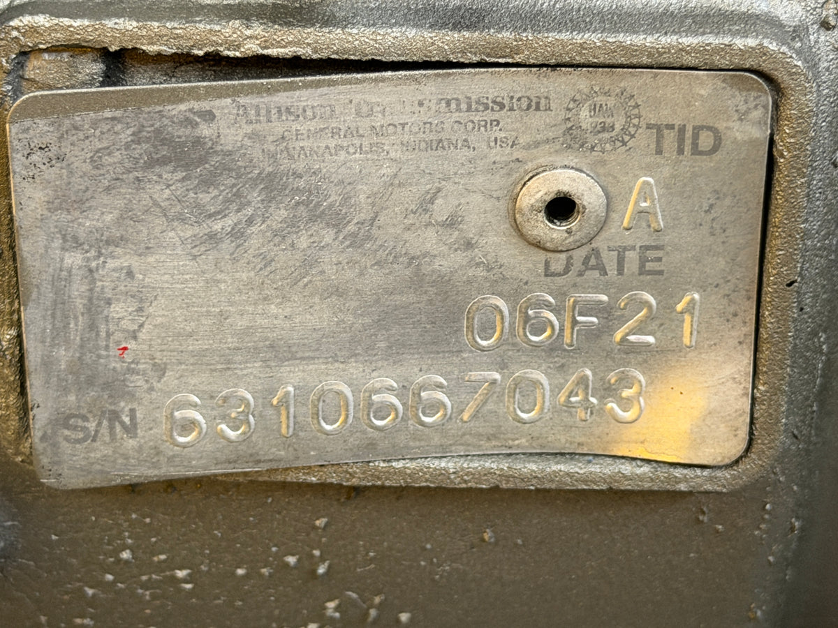 2006 Allison 2500PTS Transmission For Sale, BUS