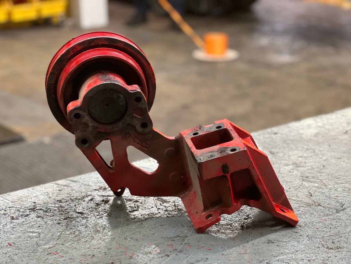 Cummins ISL Alternator Support Bracket Part # 3970650, Pulley Part # 3924977