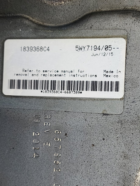 International ECM Part # 1839368C4