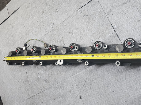 International DT466E EGR Diesel Engine Fuel & Oil Manifold Rail Part# 1841968C4