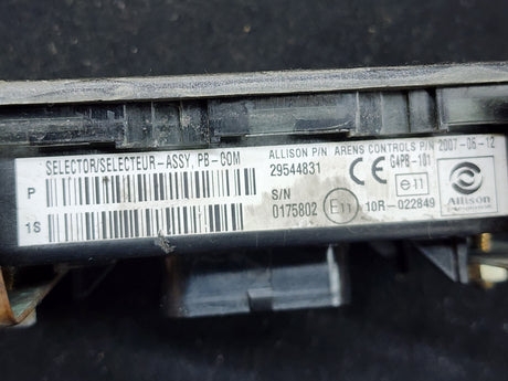 Allison 29544831 Transmission Push Button Electronic Shift Pad For Sale
