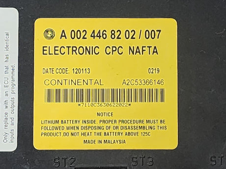 Freightliner Cascadia Body Control Module Part # A0024468202/007 For Sale