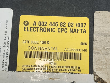 Freightliner Cascadia Body Control Module Part # A0024468202/007 For Sale