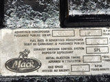 2001 OEM Mack ETEC E7-300 4MR2780 Diesel Engine Valve Cover 337GB537 For Sale
