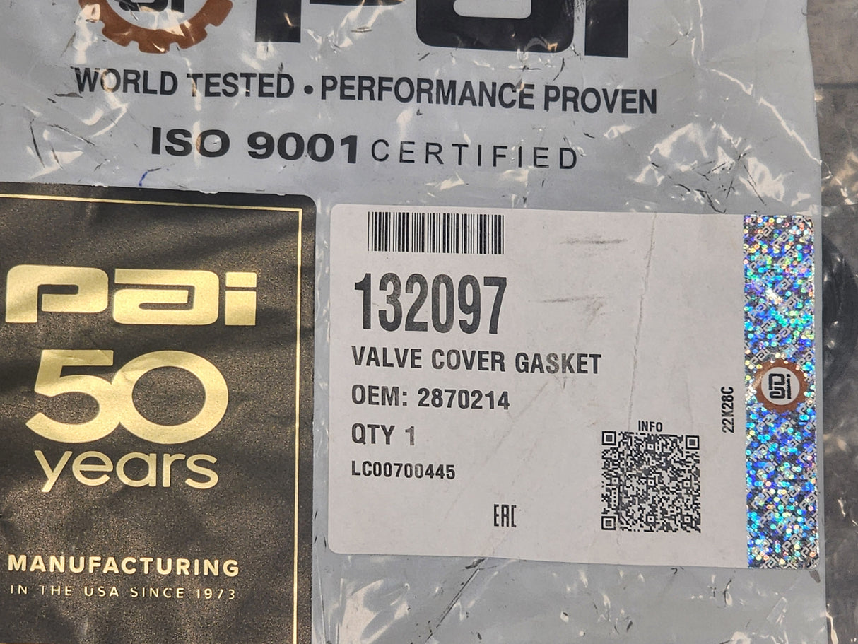Cummins ISX12 Valve Cover Gasket 132097 For Sale