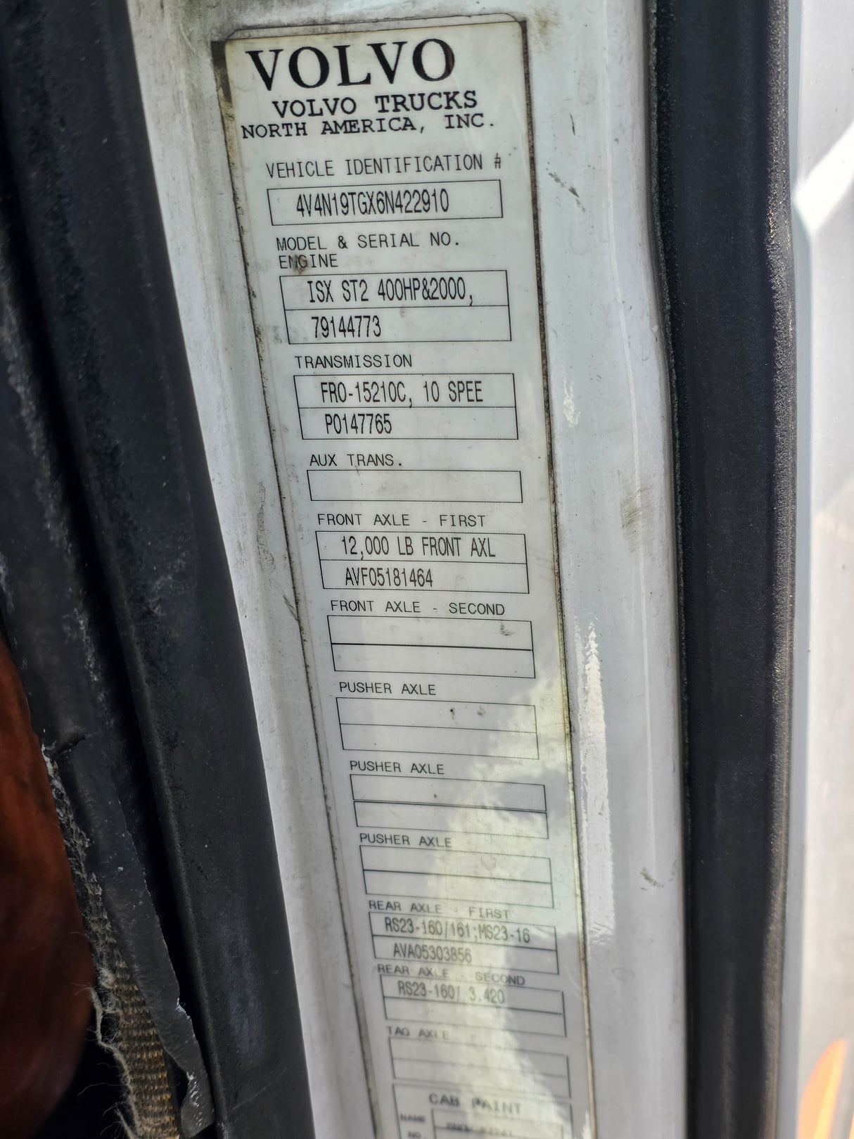 2006 Volvo VNL Conventional New Generation CAB Shell For Sale