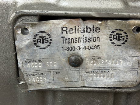 Allison 4500RDSP Transmission For Sale, 4500RDS_P, 2003 Freightliner FL112