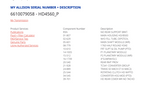 Allison HD4560P Transmission For Sale, HD4560 P