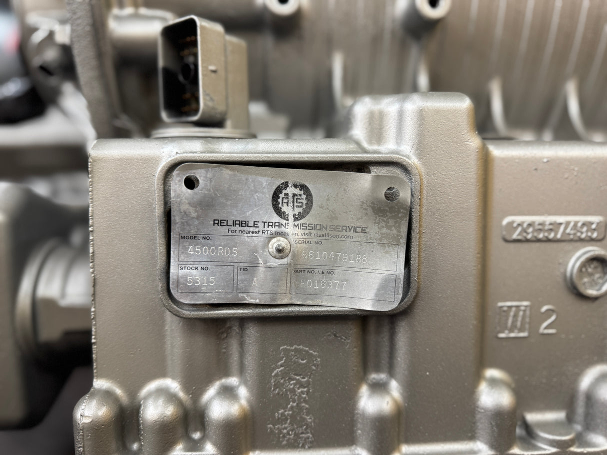 Allison 4500RDSP Transmission w/ PTO, Cooler & Hydraulic Pump For Sale