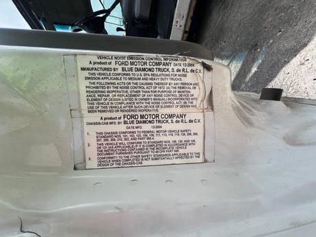 2005 FORD F750 F SERIES SUPER DUTY CAB SHELL FOR SALE