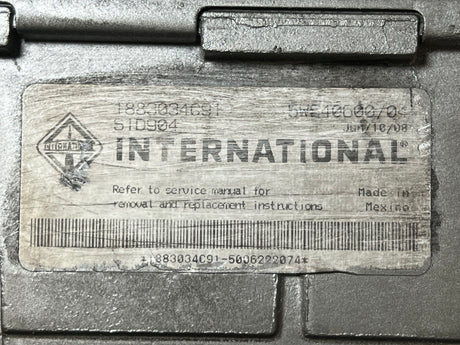 2008 International Navistar Maxxforce Engine Control Module (ECM) 1883034C91