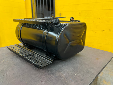 Heavy Duty 50 Gallon D-Shaped Driver's Side Fuel Tank w/ Steps For Sale