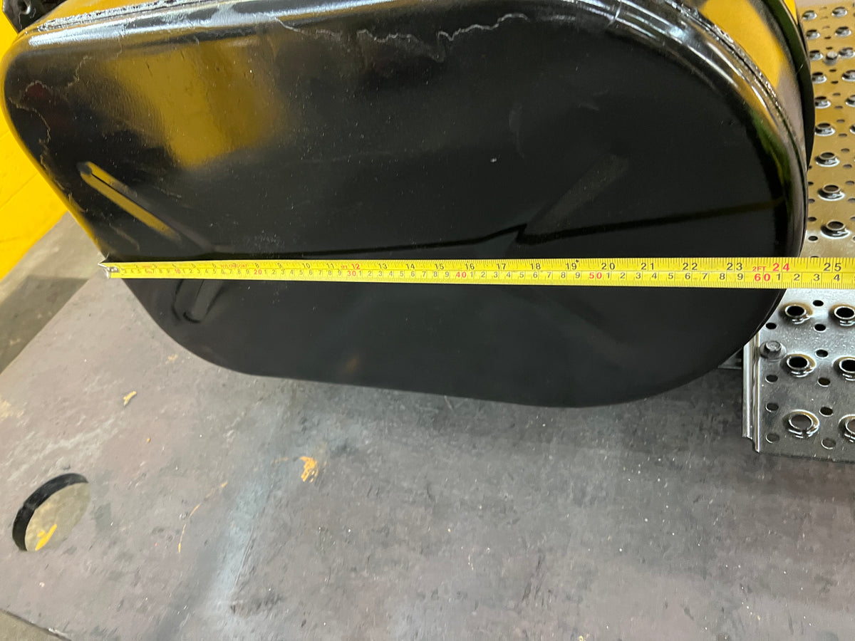 Heavy Duty 50 Gallon D-Shaped Driver's Side Fuel Tank w/ Steps For Sale