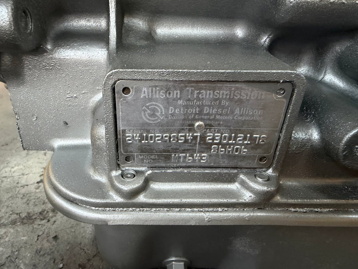 Allison MT643 Transmission For Sale, Part # 23012178