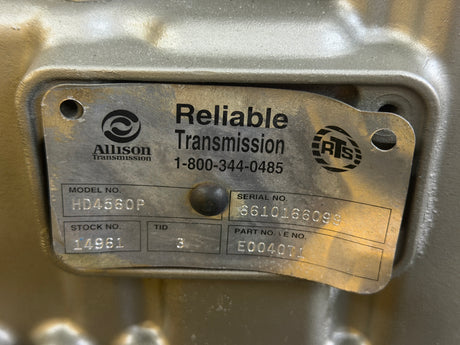 Allison HD4560 Transmission For Sale, HD4560P