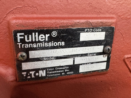 Eaton Fuller FS5106A Transmission w/ PTO Provision, TA-673-005333