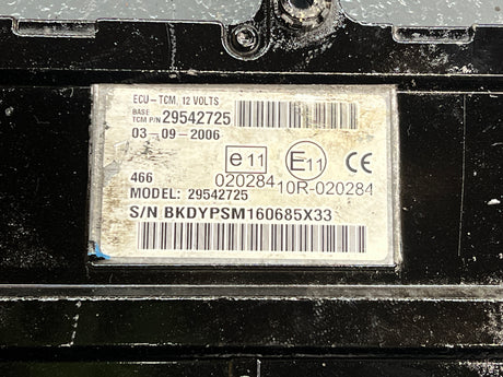 2006 Allison Transmission Control Module ECU-TCM 29542725 For Sale