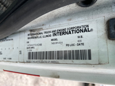 2007 International 7400 SFA Cab for Sale