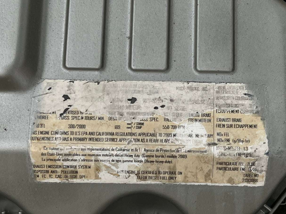Mack MP7 10.8L Diesel engine Valve Cover Part # 20539156