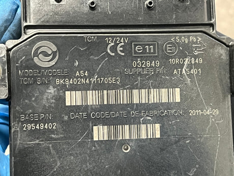 2011 Allison Transmission Control Module (TCM) Part # 29549402