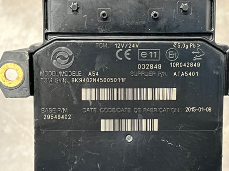 2015 Allison Transmission Control module (TCM) Part # 29549402