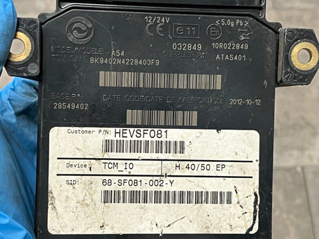 2012 Allison Transmission Control Module (TCM) Part # 29549402