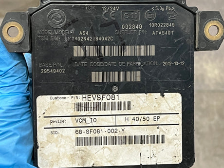 2012 Allison Transmission Control module (TCM) Part # 29549402