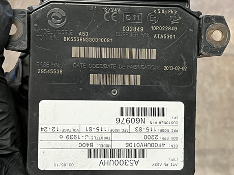 2013 Allison B400 Transmission Control Module (TCM) Part # 29545538