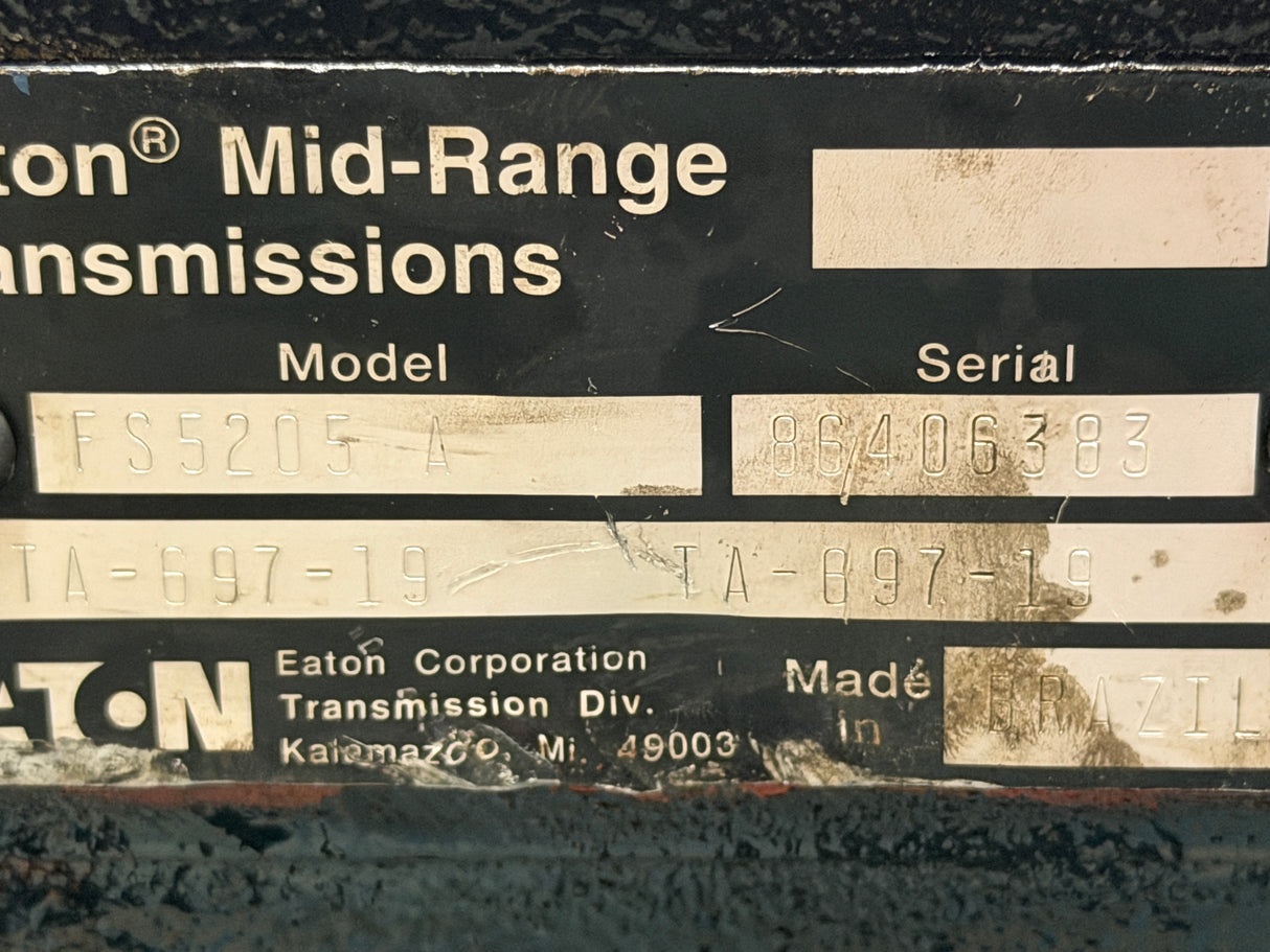 Eaton Fuller FS5205A Transmission For Sale