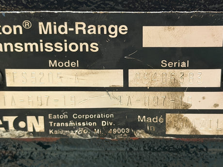 Eaton Fuller FS5205A Transmission For Sale