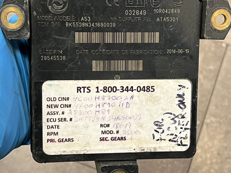 2014 Allison B500 Transmission Control Module (TCM) Part # 29545538