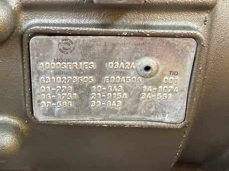 Allison 1000 Series Transmission For Sale