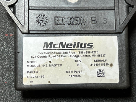 McNeilus Module, 442, Master REV B Body Control Module (BCM) GB-272-150, 1479486, 2016 Mack