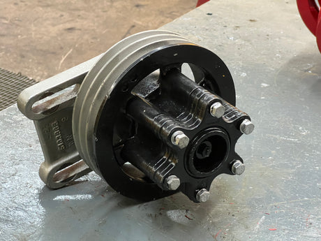 Detroit 6V92TA Fan Clutch Part # 5103868, 3-Grooved Pulley Part # 5103863-14-WF1M