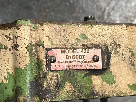 Cummins Jacobs Engine Brake Model 430 Set w/Nuts &amp; Bolts Part # 016007