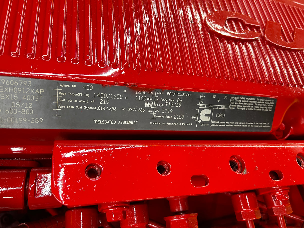 2012 Cummins ISX15 Diesel Engine For Sale, CPL 3719