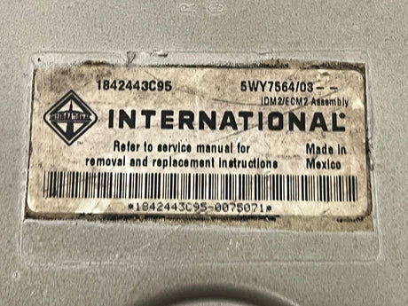 International DT466E ECM/ECU/PCU/PCM Part # 1839368C1