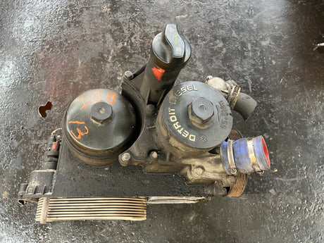Detroit DD13 Oil Filter Housing / Thermostat / Water Pump Module Part # A 471 180 38 10 ZGS 001, A4711803810ZGS001