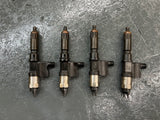 2004 Isuzu 4HK1-TC Denso 5471 / 7031 Fuel Injectors w/ Glow Plugs & Wiring Harness w/ Bolts