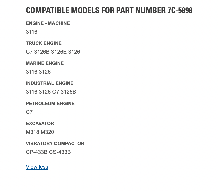 OEM Caterpillar C7 Engine 45° Elbow Adaptor Part # 7C-5898