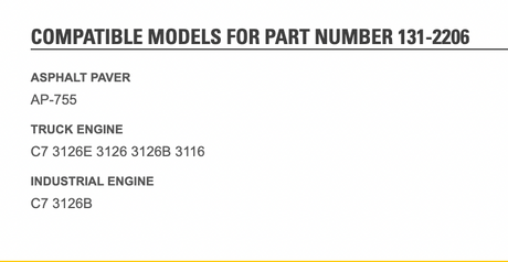 OEM Caterpillar 3126 Alternator Support Bracket 131-2206