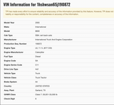 2005 International 8600 SBA Cab