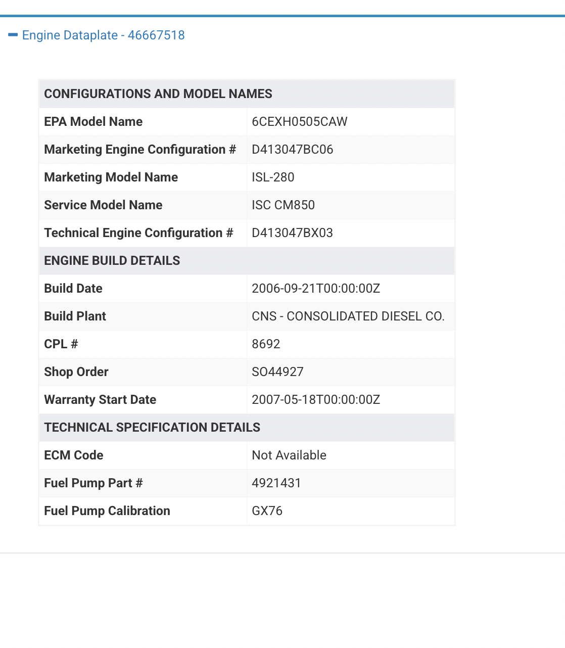 Cummins ISL CM850 Engine Control Module (ECM) 4921776 For Sale